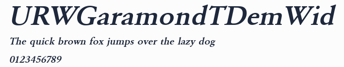 URWGaramondTDemWid