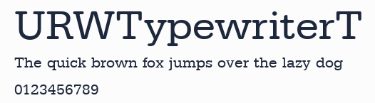 URWTypewriterT