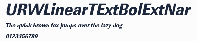 URWLinearTExtBolExtNar