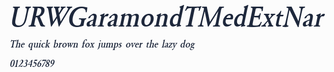 URWGaramondTMedExtNar