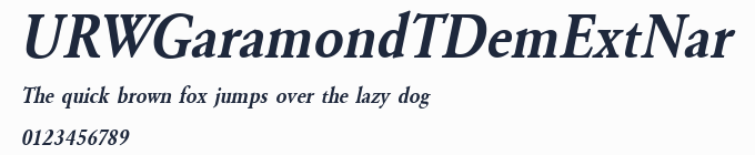 URWGaramondTDemExtNar