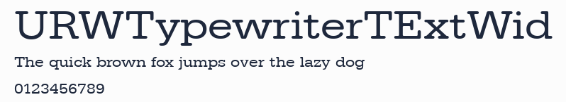 URWTypewriterTExtWid