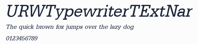 URWTypewriterTExtNar