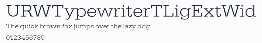 URWTypewriterTLigExtWid