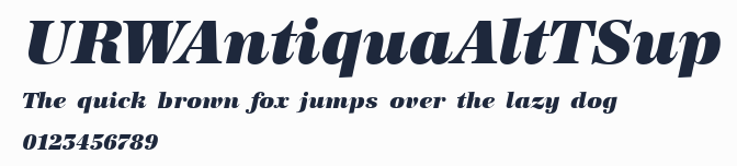 URWAntiquaAltTSup