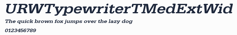 URWTypewriterTMedExtWid