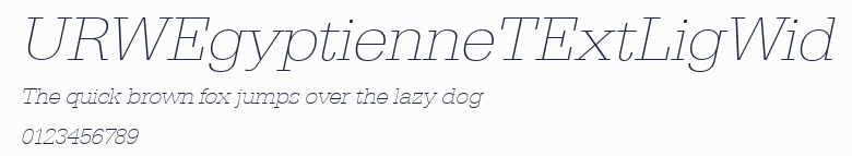URWEgyptienneTExtLigWid