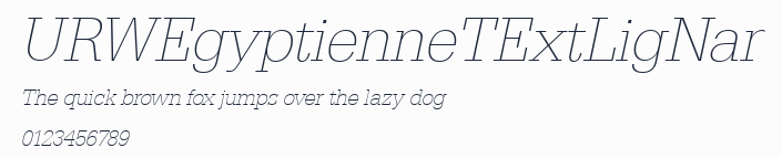 URWEgyptienneTExtLigNar