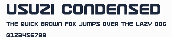 Usuzi Condensed
