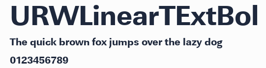 URWLinearTExtBol