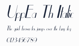 UppEa Th Italic