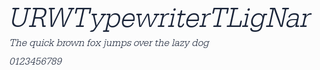 URWTypewriterTLigNar
