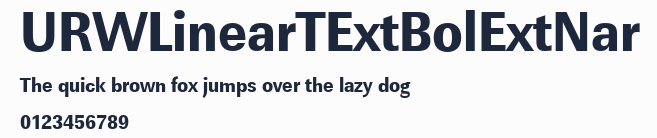 URWLinearTExtBolExtNar