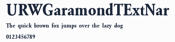 URWGaramondTExtNar