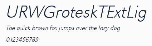 URWGroteskTExtLig