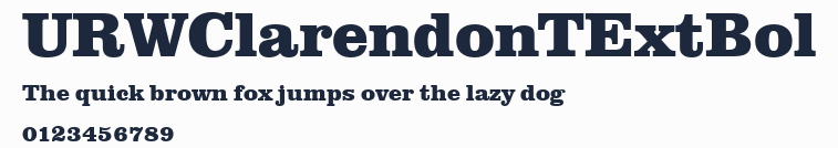 URWClarendonTExtBol