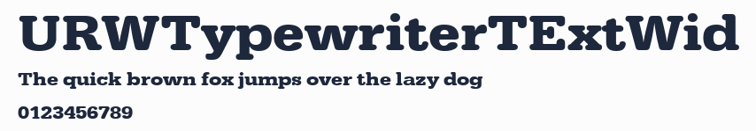 URWTypewriterTExtWid