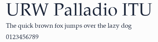 URW Palladio ITU