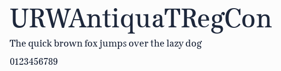 URWAntiquaTRegCon
