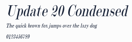 Update 20 Condensed