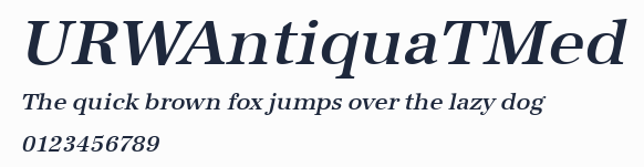 URWAntiquaTMed