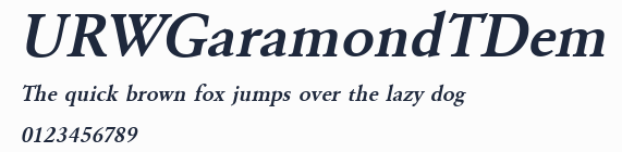 URWGaramondTDem