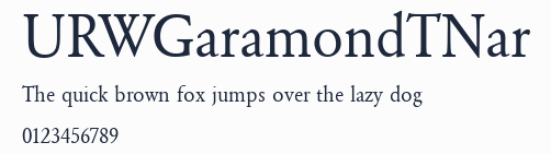 URWGaramondTNar