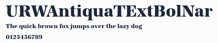 URWAntiquaTExtBolNar