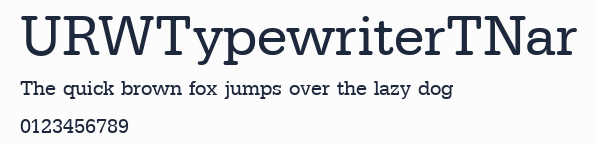URWTypewriterTNar