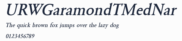 URWGaramondTMedNar