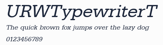 URWTypewriterT