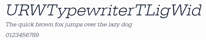 URWTypewriterTLigWid