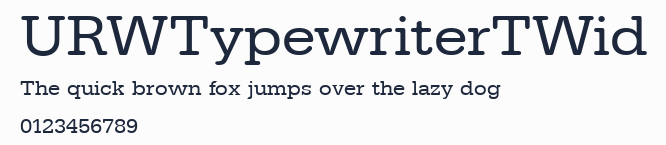 URWTypewriterTWid