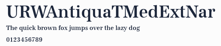 URWAntiquaTMedExtNar