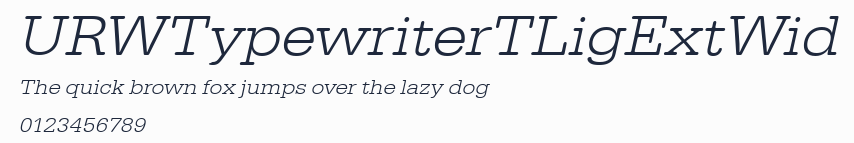 URWTypewriterTLigExtWid