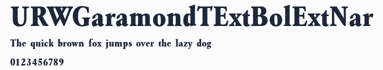 URWGaramondTExtBolExtNar