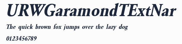 URWGaramondTExtNar