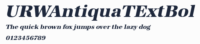 URWAntiquaTExtBol
