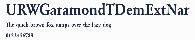 URWGaramondTDemExtNar
