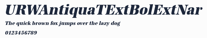 URWAntiquaTExtBolExtNar