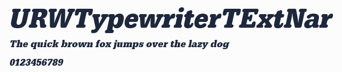 URWTypewriterTExtNar