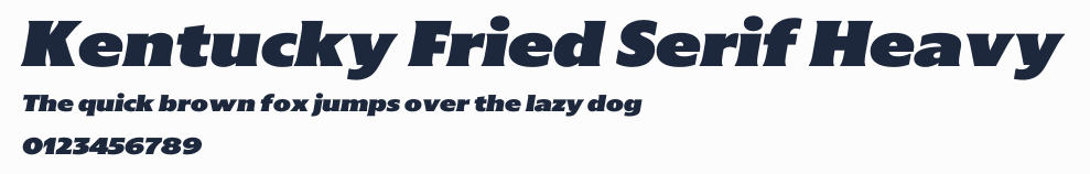 Kentucky Fried Serif Heavy預覽圖